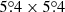 $ 5{{\overset{\circ}{.}}}4 \times 5{{\overset{\circ}{.}}}4 $