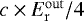 $c\times E_{\mathrm{r}}^{\mathrm{out}}/4$