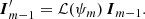 $$ \begin{aligned} {\boldsymbol{I}}_{m-1}^\prime = {\mathcal{L} }(\psi _m)\,{\boldsymbol{I}}_{m-1}. \end{aligned} $$