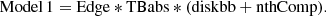 $$ \begin{aligned} \mathrm{Model}\,1 = \mathrm{Edge*TBabs*(diskbb+nthComp)}. \end{aligned} $$