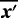 $\overline{\vec{x}&#x0027;}$