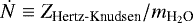 $\dot{N}\equiv Z_{\textrm{Hertz-Knudsen}}/m_{\textrm{H}_2\textrm{O}}$
