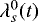 $\lambda_s^0(t)$