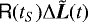 $\tens{R}(t_S) \Delta \tilde{\vec{L}}(t)$