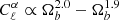$$ \begin{aligned} C_\ell ^{\alpha }\propto \Omega _b^{2.0}-\Omega _b^{1.9} \end{aligned} $$