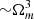 $ {\sim}\Omega_m^3 $