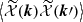 $ \left\langle\widetilde{\mathcal{X}}(\boldsymbol{k})\widetilde{\mathcal{X}}({\boldsymbol{k}}{{\prime}})\right\rangle $