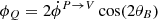 $ \phi_Q=2\dot{\phi}^{P\to V}\cos(2\theta_B) $