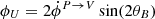 $ \phi_U=2\dot{\phi}^{P\to V}\sin(2\theta_B) $