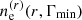 $ n_{\mathrm{e}}^{(r)}(r,\Gamma_{\mathrm{min}}) $