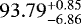 $93.79^{&#x002B;0.85}_{-6.86}$