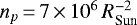 $n_p{\,=\,} 7{\,\times\,}10^6\,R_{\textrm{Sun}}^{-2}$
