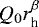 $Q_0r_{\textrm{h}}^{\beta}$