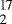 $_{\hbox{\scriptsize 2}}^{\hbox{\scriptsize 17}}$