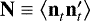 $\textbf{N} \equiv \left\langle \textbf{n}_t^{\ } \textbf{n}_t&#x0027; \right\rangle$