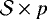 $\mathcal{S} \times p$