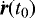 $\dot{\vec{r}}(t_0)$
