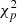$ \chi^{2}_{p} $