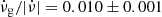 $ \dot\nu_{\mathrm{g}}/|\dot\nu|=0.010\pm 0.001 $