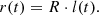 $$ \begin{aligned} r(t) = R\cdot l(t) . \end{aligned} $$