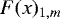 $F(x)_{1,m}$