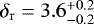 $\delta_{\mathrm{r}} = 3.6^{&#x002B;0.2}_{-0.2}$