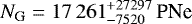$N_{\textrm{G}} = {17\,261}^{&#x002B;27297}_{-7520}\, \textrm{PNe}$