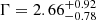 $ \Gamma=2.66_{-0.78}^{+0.92} $