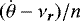 $(\dot \theta-\nu_{\bm r})/n$