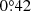 $ 0{{\overset{\circ}{.}}}42 $