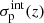 $ \sigma^{\mathrm{int}}_{\mathrm{p}}(z) $