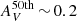 $ A_{V}^{\mathrm{50th}}\,{\sim}\,0.2 $