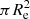 $ \pi R_{\mathrm{e}}^{2} $