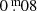 $ 0{{\overset{\text{ m}}{.}}}08 $
