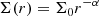 $$ \begin{aligned} \Sigma (r)=\Sigma _0 r^{-\alpha } \end{aligned} $$