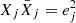 $ X_j\bar{X}_j=e_j^2 $