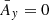 $ \bar{A}_y=0 $