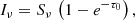 $$ \begin{aligned} I_\nu = S_\nu \, \left(1- e^{-\tau _0} \right), \end{aligned} $$