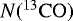 $N({{{^{13}\mathrm{CO}}}})$