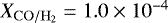 $X_{\mathrm{CO/H_2}}\;{=}\;1.0 \times 10^{-4}$