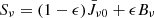 $ S_\nu = (1-\epsilon) \bar{J}_{\nu0} + \epsilon B_\nu $