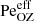 $ \mathrm{Pe}_{\mathrm{OZ}}^{\mathrm{eff}} $