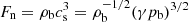 $ F_{\rm n} = \rho_{\rm b} c_{\rm s}^3 = \rho_{\rm b}^{-1/2} (\gamma p_{\rm b})^{3/2} $