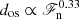 $ d_{\mathrm{os}}\propto\mathscr{F}_{\mathrm{n}}^{0.33} $