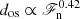 $ d_{\mathrm{os}}\propto\mathscr{F}_{\mathrm{n}}^{0.42} $