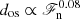 $ d_{\mathrm{os}} \propto \mathscr{F}_{\mathrm{n}}^{0.08} $