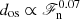 $ d_{\mathrm{os}}\propto\mathscr{F}_{\mathrm{n}}^{0.07} $