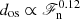 $ d_{\mathrm{os}}\propto\mathscr{F}_{\mathrm{n}}^{0.12} $