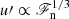 $ u\prime\propto \mathscr{F}_{\mathrm{n}}^{1/3} $