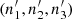 $ (n^{\prime}_1,n^{\prime}_2,n^{\prime}_3) $